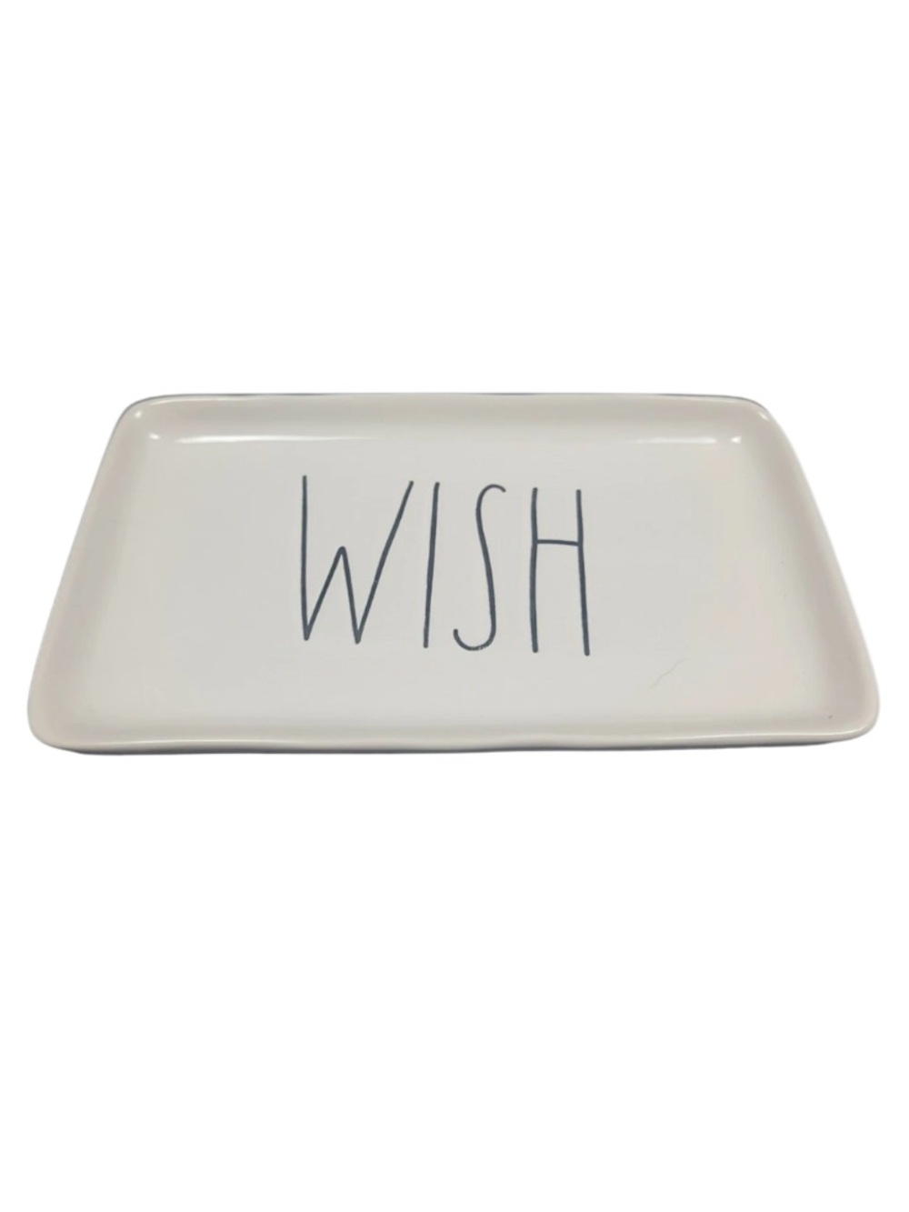 Rae Dunn WISH 9”× 5" Ceramic Tray Trinket Dish - NEW